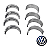 KIT 8 CASQUILHO BRONZINA MANCAL SUPERIOR VERMELHO VW 04C105591K ROT / 04C105561K GLB - Imagem 4