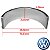 CASQUILHO BRONZINA MANCAL SUPERIOR VERMELHO 04E105591BROT 1.4 TSI TF POLO GTS / VIRTUS / TCROSS / TAOS - Imagem 2