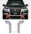 FRISO / MOLDURA CROMADA PARACHOQUE DIANTEIRO MT PAJERO FULL 2015 2016 2017 2018 2019 2020 - Imagem 1
