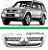 GRADE SUPERIOR PARACHOQUE DIANTEIRO MN117202HA MITSUBISHI PAJERO FULL 2003 2004 2005 2006 2007 - Imagem 1