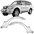 FRISO MOLDURA PARALAMA DIANTEIRO MITSUBISHI PAJERO FULL 2003 2004 2005 2006 2007 - Imagem 1