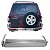 PARACHOQUE TRASEIRO CENTRAL CROMADO MITSUBISHI PAJERO FULL 2000 2001 2002 - Imagem 1