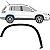 MOLDURA ALARGADOR PARALAMA TRASEIRO DIREITO TIGUAN 2008 2009 2010 2011 2012 2013 2014 2015 2016 2017 - Imagem 2