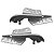 SUPORTE GUIA BRAÇO DOBRADIÇA CAPO MITSUBISHI OUTLANDER 2014 2015 2016 2017 2018 2019 2020 2021 2022 2023 - Imagem 2