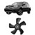 HÉLICE VENTOINHA RADIADOR ESQUERDA MITSUBISHI AIRTRECK LANCER ASX OUTLANDER 2001 2002 2003 2004 2005 2006 2007 2008 2009 - Imagem 1