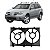 SUPORTE DEFLETOR VENTOINHA RADIADOR MITSUBISHI AIRTREK ASX LANCER OUTLANDER 2001 2002 2003 2004 2005 2006 2007 2008 2009 - Imagem 1