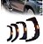 KIT 04 PEÇAS MOLDURA ALARGADOR PARALAMA LED L200 TRITON 2020 2021 2022 2023 2024 2025 - Imagem 1