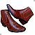 Bota Country Texana Masculina Couro Legitimo De Boi Desenho Anaconda Botina Vaquejada Rodeio Cavalgada Marca Campolina - Imagem 6
