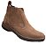 Bota Masculina Casual Cor Marrom Claro Rato Couro Boi Vaca Legitimo Original Botina Solado Borracha Costurado Botinha Country Resistente Resistente Forte - Imagem 3