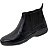 Bota Botina Masculina Casual Cor Preto Couro Legitimo Original Solado Borracha Costurado Botinha Country Resistente Resistente Forte Referencia 2520 Marca Campolina - Imagem 2