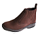 Bota Masculina Casual Cor Marrom Couro Legitimo Original Botina Solado Borracha Costurado Botinha Country Resistente Forte Referencia 2520 Marca Campolina - Imagem 2