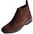 Bota Masculina Casual Cor Marrom Couro Legitimo Original Botina Solado Borracha Costurado Botinha Country Resistente Forte Referencia 2520 Marca Campolina - Imagem 5