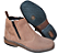 Bota Masculina Casual Cor Marrom Claro Com Ziper Fecho Couro Legitimo Original Botina Solado Borracha Costurado Botinha Country Resistente Forte Referencia 2520 Marca Campolina - Imagem 5