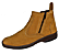 Bota Masculina Casual Cor Amarelo Castor Com Ziper Fecho Couro Legitimo Original Botina Solado Borracha Costurado Botinha Country Resistente Forte Referencia 2520 Marca Campolina - Imagem 4