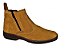 Bota Masculina Casual Cor Amarelo Castor Com Ziper Fecho Couro Legitimo Original Botina Solado Borracha Costurado Botinha Country Resistente Forte Referencia 2520 Marca Campolina - Imagem 5