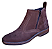 Bota Masculina Casual Cor Marrom Café Com Ziper Fecho Couro Legitimo Original Botina Solado Borracha Costurado Botinha Country Resistente Forte Referencia 2520 Marca Campolina - Imagem 2