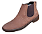 Bota Chelsea Masculina Casual Cor Marrom Claro Rato Botina Couro Nobuck Legitimo Original Solado Borracha Costurado Botinha Country Resistente Forte Referencia 2965 Marca Campolina - Imagem 2