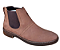 Bota Chelsea Masculina Casual Cor Marrom Claro Rato Botina Couro Nobuck Legitimo Original Solado Borracha Costurado Botinha Country Resistente Forte Referencia 2965 Marca Campolina - Imagem 3