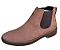 Bota Chelsea Masculina Casual Cor Marrom Claro Rato Botina Couro Nobuck Legitimo Original Solado Borracha Costurado Botinha Country Resistente Forte Referencia 2965 Marca Campolina - Imagem 4