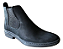 Bota Chelsea Masculina Casual Cor Preto Preta Botina Couro Nobuck Legitimo Original Solado PU Super Leve Costurado Botinha Country Resistente Forte Referencia 3461 Marca Campolina - Imagem 3