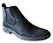 Bota Chelsea Masculina Casual Cor Preto Preta Botina Couro Nobuck Legitimo Original Solado PU Super Leve Costurado Botinha Country Resistente Forte Referencia 3461 Marca Campolina - Imagem 5