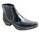 Bota Country Cowboy Vaquejada Cavalgada Masculina Cor Preto Preta Botina Couro Legitimo Original Solado Borracha Salto Carrapeta Costurado 3331 Marca Campolina - Imagem 3