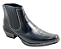 Bota Country Cowboy Vaquejada Cavalgada Masculina Cor Preto Preta Botina Couro Legitimo Original Solado Borracha Salto Carrapeta Costurado 3331 Marca Campolina - Imagem 6