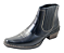 Bota Country Cowboy Vaquejada Cavalgada Masculina Cor Preto Preta Botina Couro Legitimo Original Solado Borracha Salto Carrapeta Costurado 3331 Marca Campolina - Imagem 7