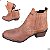 Bota Country Cowboy Vaquejada Cavalgada Rodeio Masculina Cor Marrom Claro Rato Botina Couro Legitimo Original Solado Borracha 3636 Marca Campolina - Imagem 4