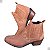 Bota Country Cowboy Vaquejada Cavalgada Rodeio Masculina Cor Marrom Claro Rato Botina Couro Legitimo Original Solado Borracha 3636 Marca Campolina - Imagem 5