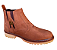 Bota Masculina Casual Em Couro Nobuck Legitimo Original Cor Marrom Claro Solado Borracha Latex Costurado Botina Para Trilha Mato Fazenda Sitio Dia a Dia Cidade Botinha Forrada Confortavel - Imagem 1