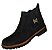 Bota Masculina Casual Estilo Coturno Sem Cadarço Em Couro Nobuck Legitimo Original Cor Preto Preta Solado Borracha Latex Costurado Botina Para Trilha Mato Fazenda Sitio Dia a Dia Cidade Botinha Forrada Confortavel Referencia 1080 Marca Campoli - Imagem 2