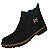 Bota Masculina Casual Estilo Coturno Sem Cadarço Em Couro Nobuck Legitimo Original Cor Preto Preta Solado Borracha Latex Costurado Botina Para Trilha Mato Fazenda Sitio Dia a Dia Cidade Botinha Forrada Confortavel Referencia 1080 Marca Campoli - Imagem 6