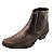Bota Country Cowboy Vaquejada Cavalgada Masculina Cor Marrom Botina Couro Legitimo Original Solado Borracha Salto Carrapeta Costurado Botinha Social Resistente Forte Referencia 3636 Marca Campolina - Imagem 4