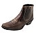 Bota Country Cowboy Vaquejada Cavalgada Masculina Cor Marrom Botina Couro Legitimo Original Solado Borracha Salto Carrapeta Costurado Botinha Social Resistente Forte Referencia 3636 Marca Campolina - Imagem 2