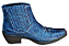 Bota Country Cowboy Vaquejada Cavalgada Masculina Cor Azul Couro Legitimo Original Solado Borracha Salto Carrapeta Costurado Marca Campolina - Imagem 1