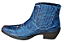 Bota Country Cowboy Vaquejada Cavalgada Masculina Cor Azul Couro Legitimo Original Solado Borracha Salto Carrapeta Costurado Marca Campolina - Imagem 2