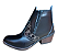 Bota Country Com Ziper Fecho Cor Preto Preta Cowboy Vaquejada Cavalgada Rodeio Botina Em Couro Vaqueta Legitimo Original Marca Campolina Salto Carrapeta Solado Em Borracha Costurado botinha Forrada Referencia 3636 - Imagem 2