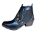 Bota Country Com Ziper Fecho Cor Preto Preta Cowboy Vaquejada Cavalgada Rodeio Botina Em Couro Vaqueta Legitimo Original Marca Campolina Salto Carrapeta Solado Em Borracha Costurado botinha Forrada Referencia 3636 - Imagem 4