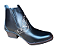 Bota Country Masculina Feminina Unissex Com Ziper Fecho Cor Preto Preta Cowboy Vaquejada Cavalgada Rodeio Em Couro Vaqueta Legitimo Original Marca Campolina Salto Carrapeta Solado Em Borracha Costurado botinha Forrada Referencia 3636 - Imagem 3