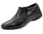 Sapato Social Masculino Em Couro Legitimo Original Com Ziper Fecho Disponivel na Cor Preto Preta Solado Tipo Sapatenis Borracha Costurado Estilo Meia Bota Marca Campolina - Imagem 2