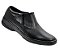 Sapato Social Masculino Em Couro Legitimo Original Com Ziper Fecho Disponivel na Cor Preto Preta Solado Tipo Sapatenis Borracha Costurado Estilo Meia Bota Marca Campolina - Imagem 5