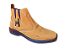Bota Botina Masculina Casual Cor Amarelo Castor Couro Nobuck Legitimo Original Solado Borracha Costurado Botinha Country Resistente Forte Referencia 1020 Marca Campolina - Imagem 3