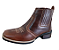 Bota Texana Country Cowboy Vaquejada Cavalgada Masculina Cor Marrom Atlanta Café Couro Legitimo Original Solado Bico Quadrado Costurado Botinha Social Resistente Forte Referencia 3041 Marca Campolina - Imagem 2