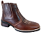 Bota Texana Country Cowboy Vaquejada Cavalgada Masculina Cor Marrom Atlanta Café Couro Legitimo Original Solado Bico Quadrado Costurado Botinha Social Resistente Forte Referencia 3041 Marca Campolina - Imagem 3