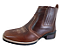 Bota Texana Country Cowboy Vaquejada Cavalgada Masculina Cor Marrom Atlanta Café Couro Legitimo Original Solado Bico Quadrado Costurado Botinha Social Resistente Forte Referencia 3041 Marca Campolina - Imagem 4