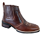 Bota Texana Country Cowboy Vaquejada Cavalgada Masculina Cor Marrom Atlanta Café Couro Legitimo Original Solado Bico Quadrado Costurado Botinha Social Resistente Forte Referencia 3041 Marca Campolina - Imagem 5
