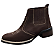 Bota Texana Country Cowboy Vaquejada Cavalgada Masculina Cor Marrom Café Couro Nobuck Legitimo Original Solado Bico Quadrado Costurado Botinha Social Resistente Forte Referencia 3041 Marca Campolina - Imagem 2