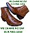 Bota Country Cowboy Vaquejada Cavalgada Masculina Cor Marrom Anaconda Couro Boi Vaca Legitimo Original Solado Borracha Costurado Botinha Social Marca Campolina - Imagem 1