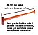 Barra Fixa 1,50 M X 31 Mm Sem Laterais (SÓ A BARRA) Corredores Rack Taurofitness - Imagem 1